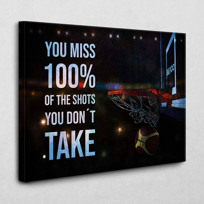You miss 100 % of the shots you do not take